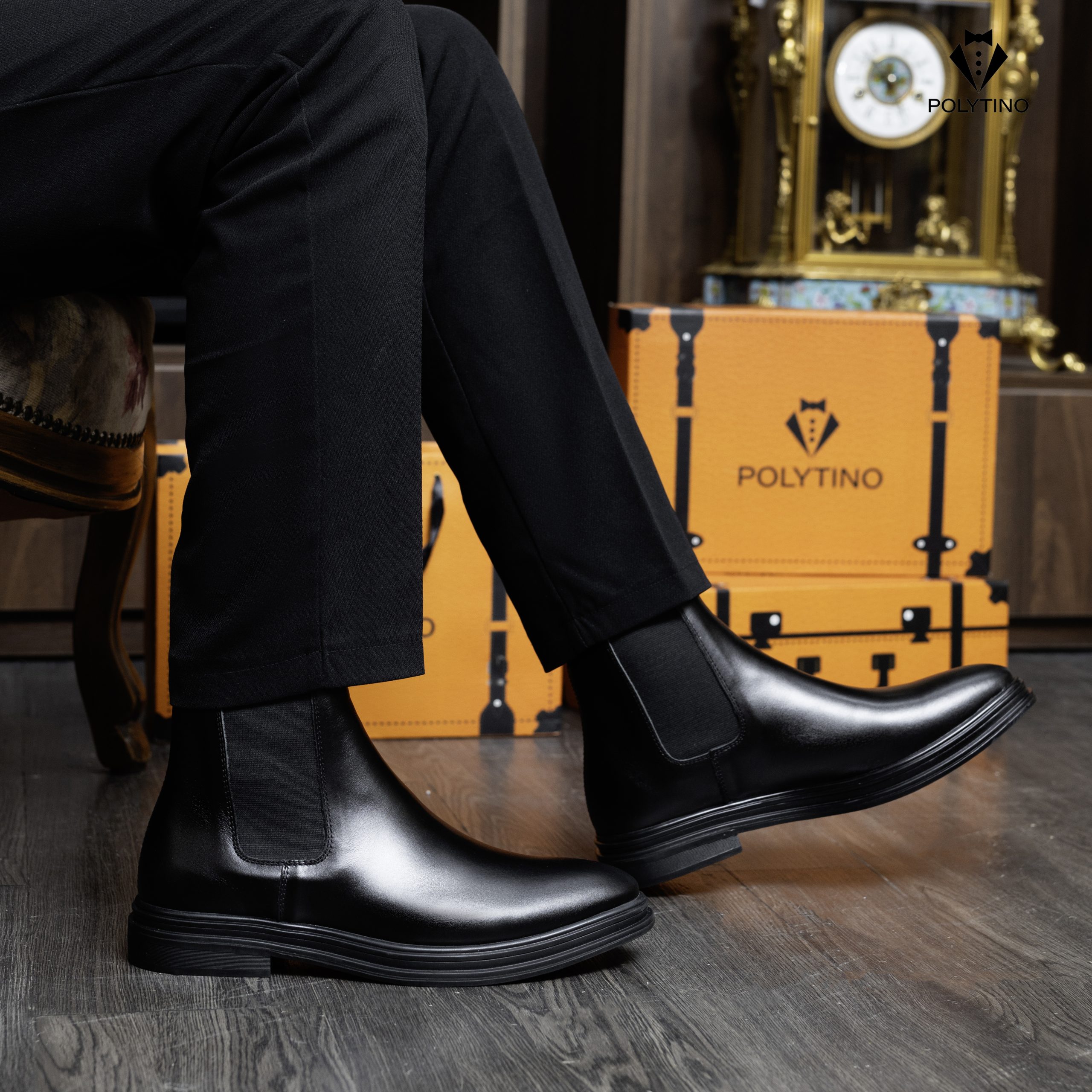 Chelsea Boots 3314 POLYTINO 4 Quần âu nam kết hợp với giày chelsea boots