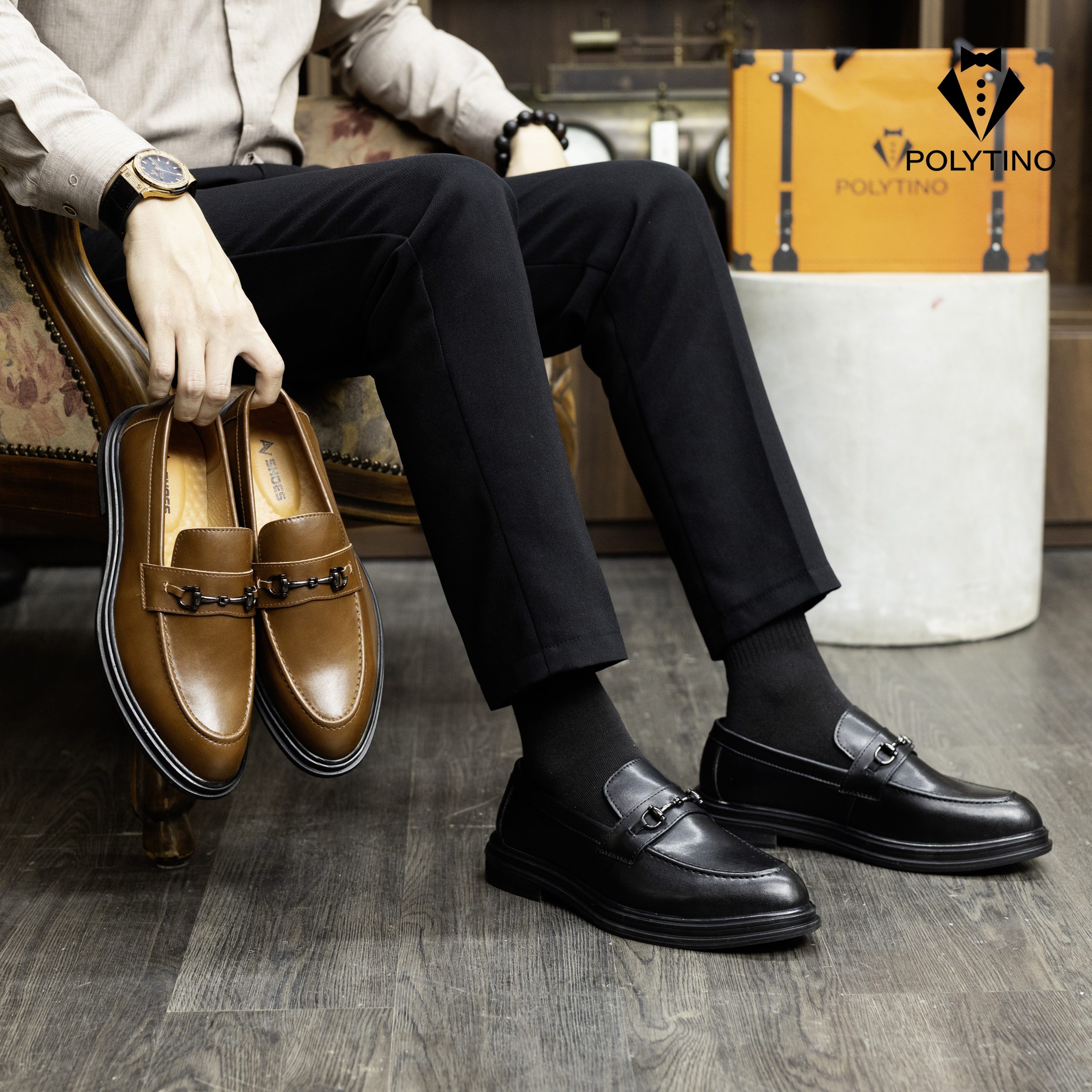 Giày da lười công sở ( giày loafer)