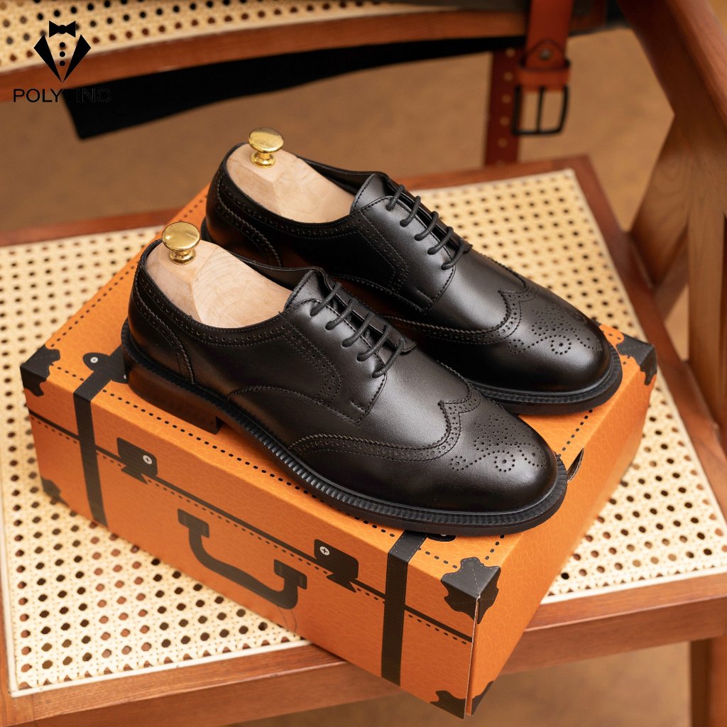 Giày da nam công sở Brogue