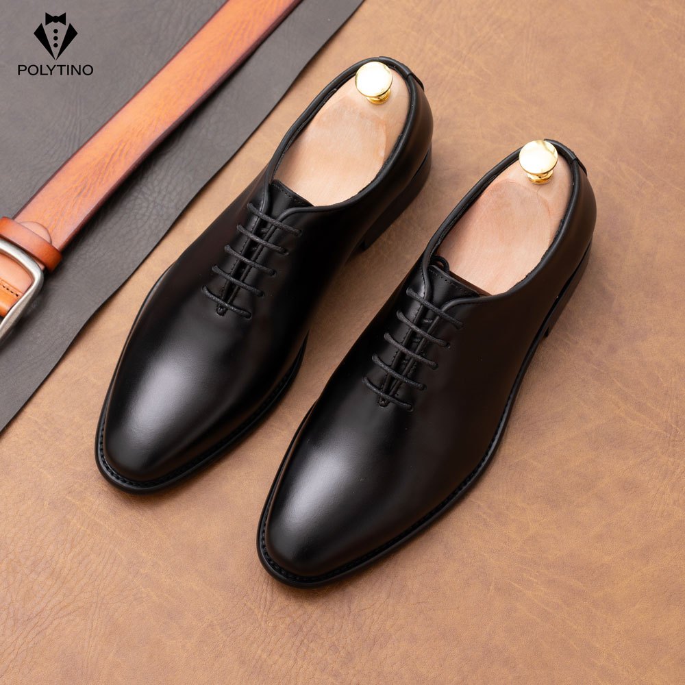 Giày da nam công sở Wholecut