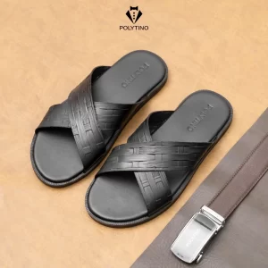 Dép Quai Ngang Chéo Nam 0182 POLYTINO